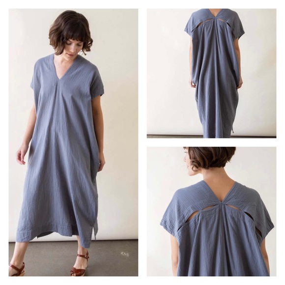 Atelier Delphine Dresses & Skirts - NWT Atelier Delphine Crescent Dress in Steel Blue, Maxi Relaxed Dress